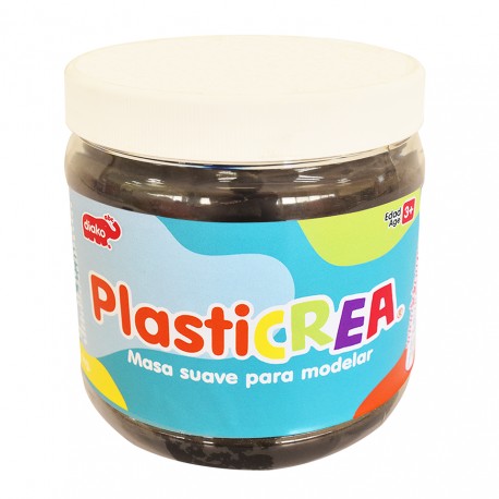 BU-2529  PLASTICREA NEGRO 1KG-JuguetesPolar-BU-2529