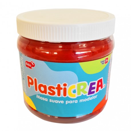 BU-9087  PLASTICREA ROJA 1KG-JuguetesPolar-BU-9087