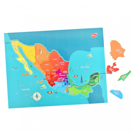 6227-A  R MAPA DE MÉXICO-JuguetesPolar-6227-A